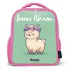 Kawai - Alpaca - Groen Kinderrugzak - Roze middel -3d