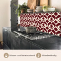 Rood - Druppelpatroon - Grafisch keuken achterwand 2 middel 871 -usp_DE