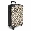 Beige luipaardvlekkenpatroon NBS - Handbagage koffer - Kinderen Unisex middel -productfoto_3d