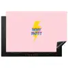 Why not - Bliksem - Roze Inductie beschermer vinyl 3mm klein -3d