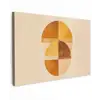 Cirkels - Geel - Minimalistisch canvas 2cm klein -z3d