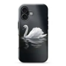 Zwaan - Water - Natuur - Realistisch - Wit Toughcase MagSafe Apple iPhone 17 klein -3d