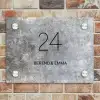 Beton - Klassiek Naambord Rechthoek middel -sfeer3