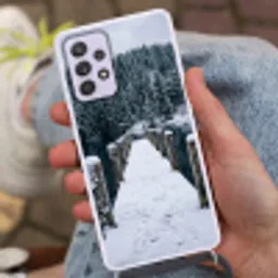 Steiger - Meer - Sneeuw - Bergen - Rustgevend Hoesje Samsung Galaxy A52 5G met koord klein -sfeer3