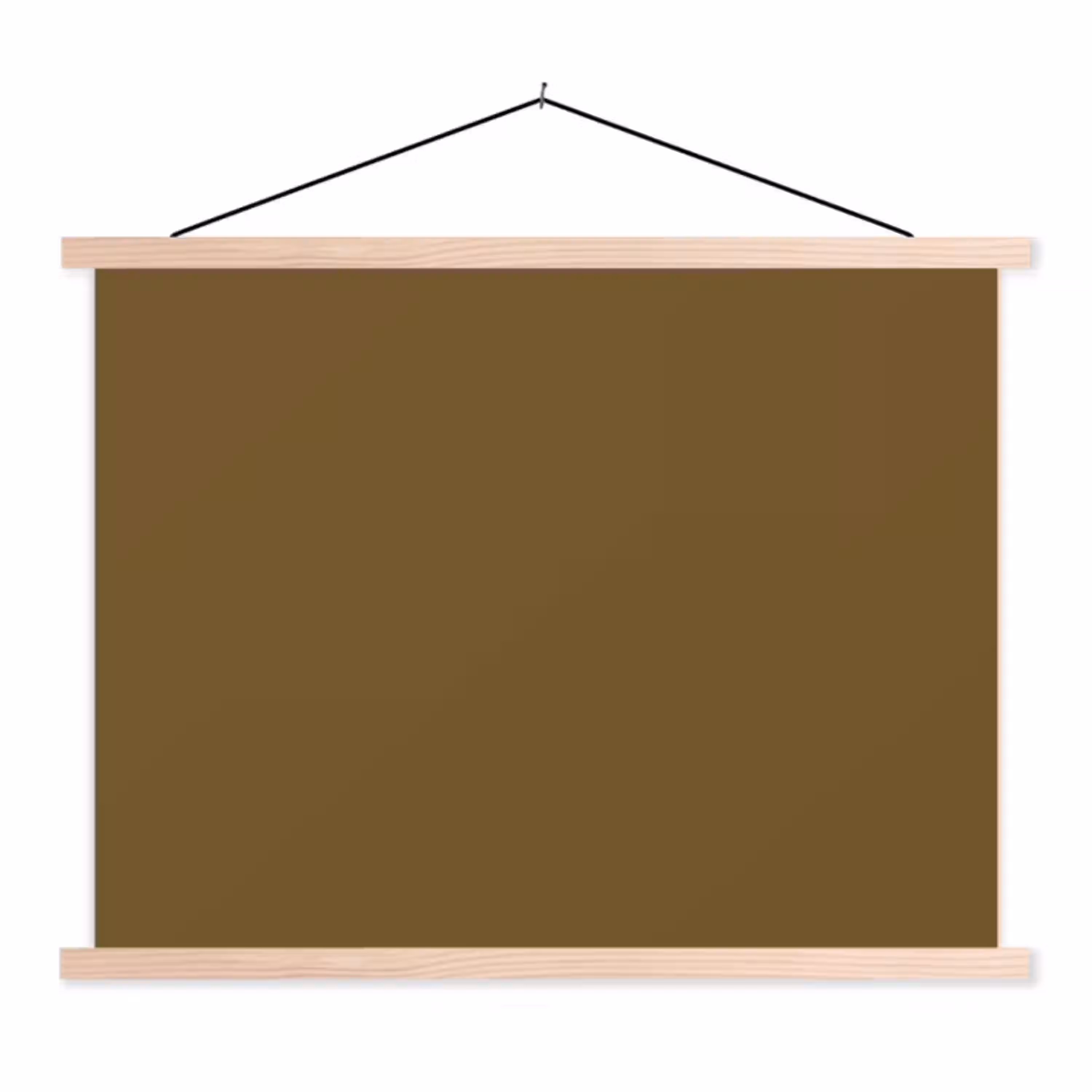 Hunter - Groen - Herfst textielposter latten blank klein 122 -3d