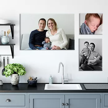 diverse fotos in huis voorbeeld