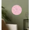 Terrazzo -  Patroon - Kleurrijk - Roze Wandcirkel behangsticker klein 186 -sfeer2