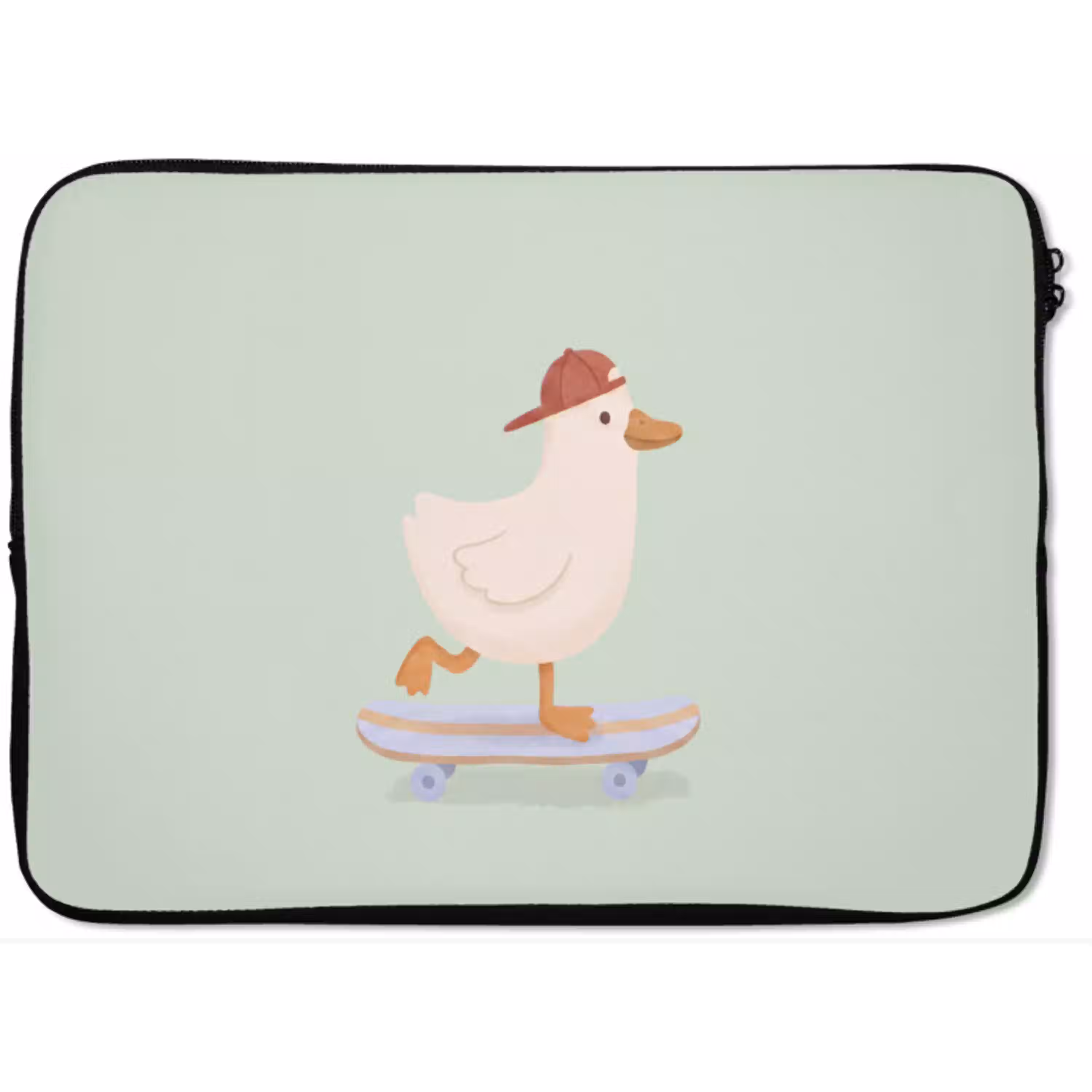 Vogel - Skateboard - Dieren - Cartoon - Speels laptophoes neopreen klein -zkaufland3dotto