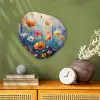 Bloemen - Natuur - Waterverf - Kunst Wandcirkel Organisch Forex 3mm klein -sfeer2