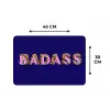 Badass - Panterpint - Schaduw - Roze Placemat vinyl groot -specs