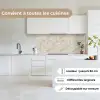 Lijnen - Waaier - Beige keuken achterwand 2 middel 871 -sfeer4_FR