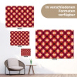 Retro - Patroon - Kleurrijk tuinposter los doek klein 239 -Xsfeer9_DE