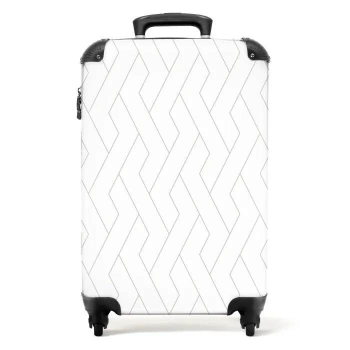 Grafisch - Patroon - Modern NBS - Handbagage koffer - Kinderen Unisex middel 644 -productfoto_recht