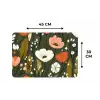 Bloemen - Illustratie - Groen Placemat vinyl groot -specs
