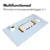 Fijn - Geel - Oranje Muismat XXL klein -sfeer4