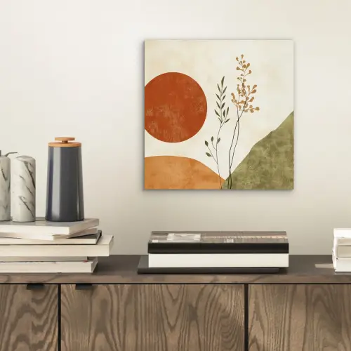 Zon - Abstract - Takken - Oranje aluminium wit klein -sfeer1