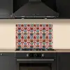 Vintage - Motief - Kleurrijk keuken achterwand spatscherm klein 900 -sfeer1