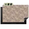 Oosters - Bloemen - Beige - Grijs Inductie beschemer met haakjes klein 777 -3d