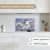 Zwaan - Kunst - Delfts blauw - Schilderij - Oude meesters keuken achterwand spatscherm klein -sfeer4_FR