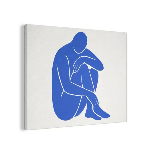 Lichaam - Abstract - Blauw PET vilt klein -3d
