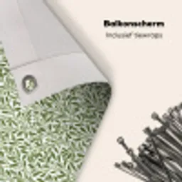 Botanisch - Takken - Groen Balkonbeschermer Duitsland klein 596 -closeup_NL