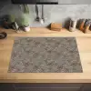 Donker - Bloemen - Sierlijk Inductie beschermer vinyl 3mm klein 276 -sfeer5