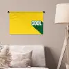 Cool - Geel - Groen Wandkleed katoen klein -sfeer4