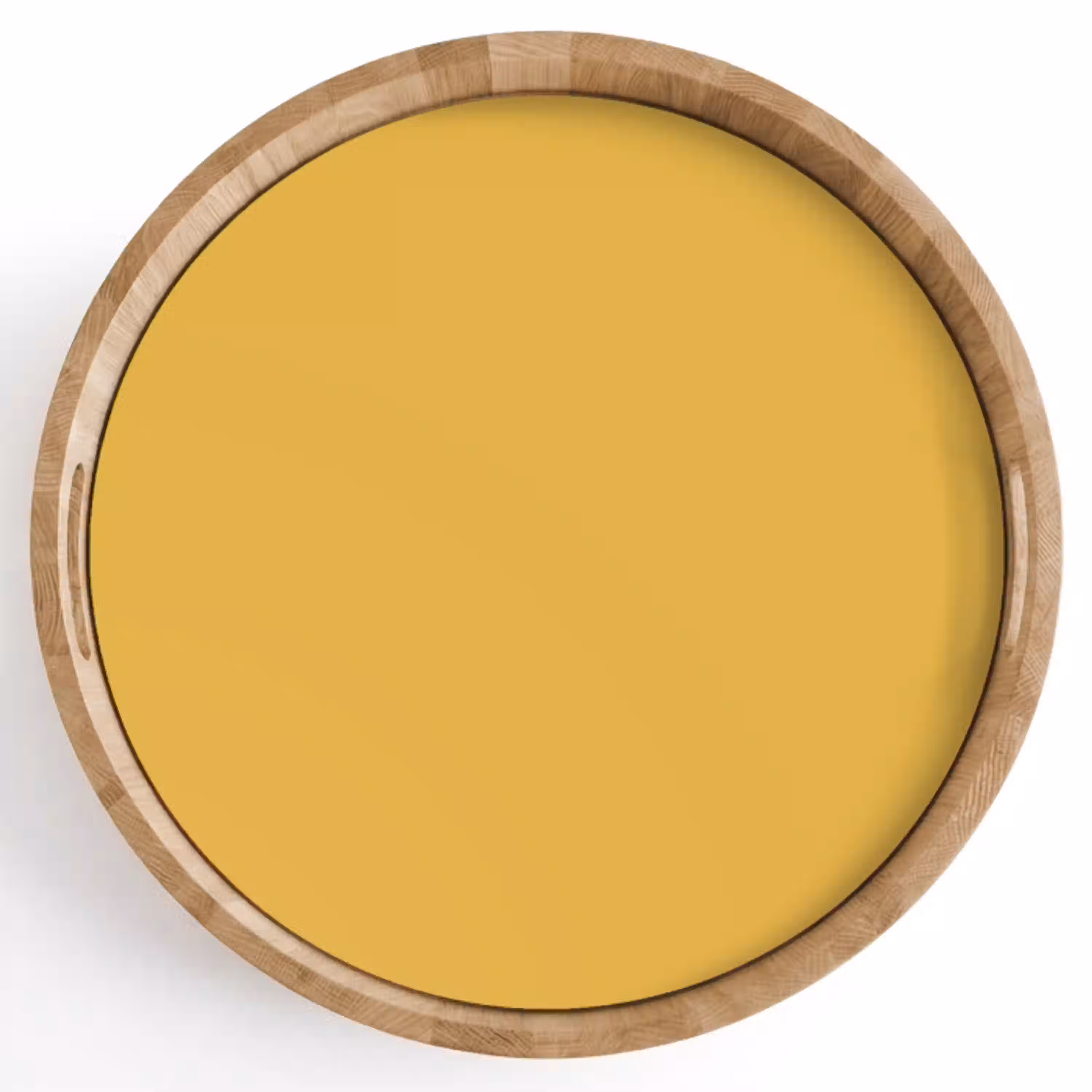 Joyful - Mustard - Geel Dienblad Rond middel 914 -z3d_shopping
