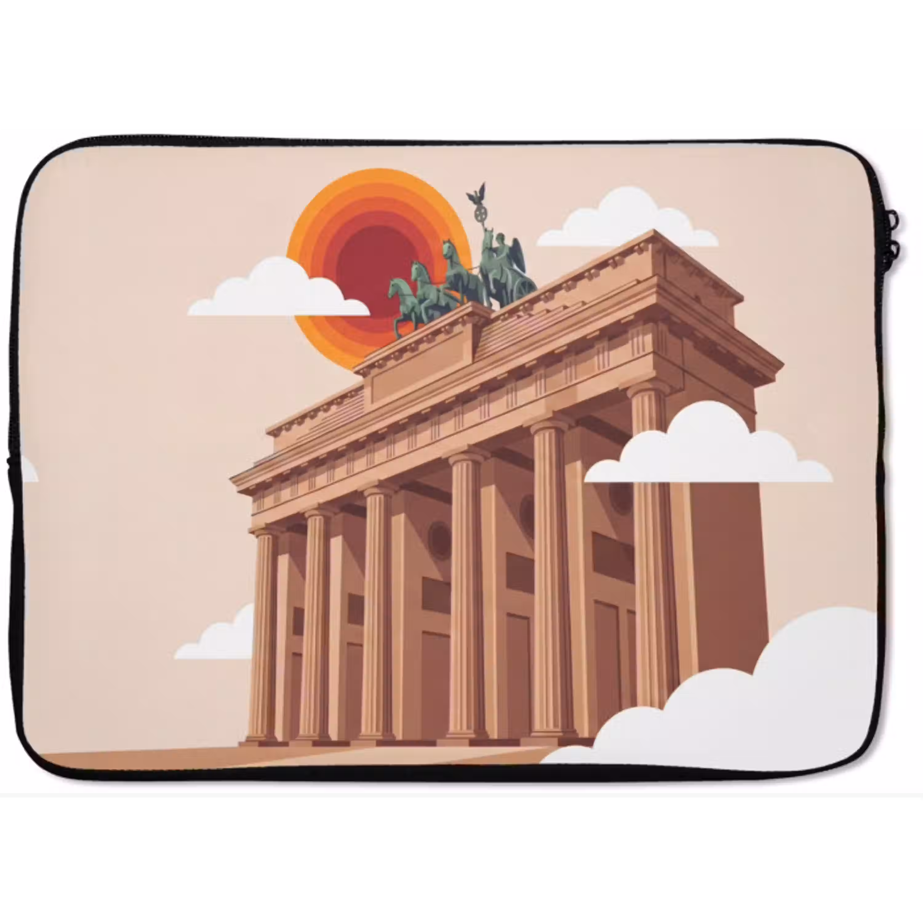 Architectuur - Brandenburg - Berlijn - Zonsondergang - Historisch laptophoes neopreen klein -zkaufland3dotto