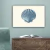 Ribbels - Blauw - Schelp canvas 2cm klein -sfeer4