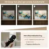Abstract - Kunst - Gold - Blauw Light Box met batterij (Wandlamp) middel -USP_dimbaarNL