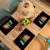 Kerstbomen - Kleurrijk - Lichtjes - Ster Placemat vinyl groot -zzsfeer5_Kitchenyeah-website