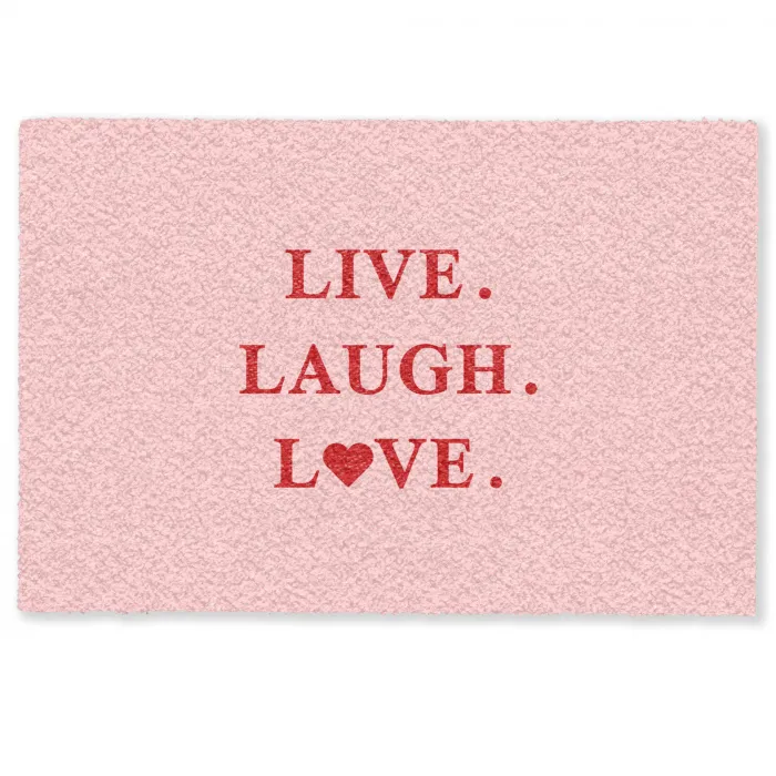 Quote - Love - Roze - Rood Deurmat klein -zkaufland3d