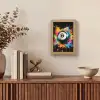 Graffiti - Sport - Pool bal - Biljart Light Box met kabel (Tafellamp) klein -sfeer2