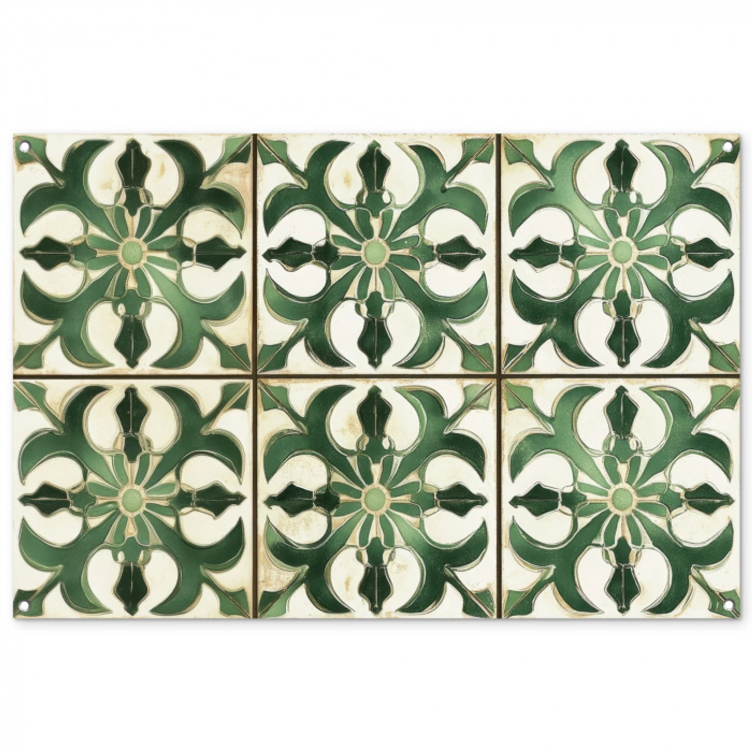 Interieur - Keramiek - Decoratie - Spaans tuinposter los doek groot -3d