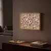 Bloemen - Klassiek - Roze Light Box met batterij (Wandlamp) middel 907 -sfeer1