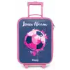 Voetbalvibes -  Verf - Roze - Blauw Kinderkoffer - Roze klein -zz3dotto