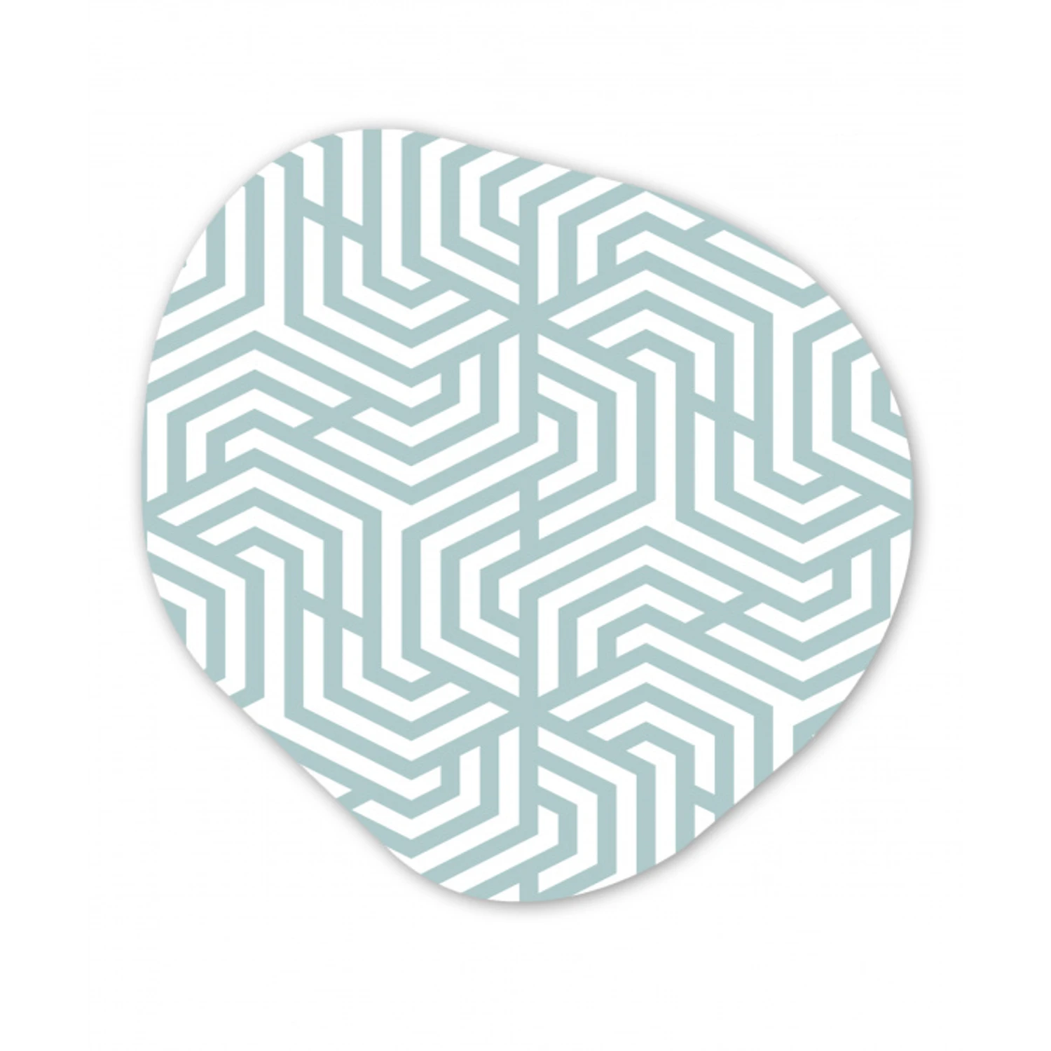 Patronen - Abstract - Driehoek - Geometrie Wandcirkel Organisch Forex 3mm klein 629 -3d