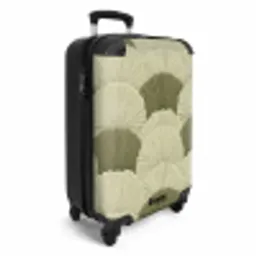 Bladeren - Structuur - Groen NBS - Handbagage koffer - Volwassenen Unisex middel -productfoto_3d