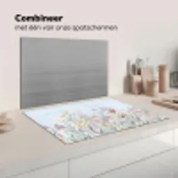 Weidebloemen - Illustratie - Kleurrijk Inductie beschermer vinyl 3mm klein -wsfeer7_website