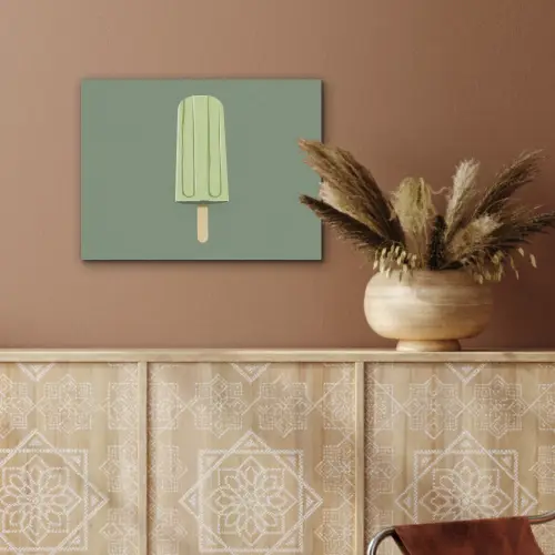 Groen - Waterijsje - Stokje - Illustratie PET vilt klein -sfeer4
