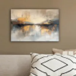 Abstract - Modern - Beige - Aesthetic - Goud canvas 2cm klein -sfeer3