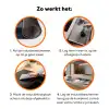 Marmer - Roze - Blauw Inductie beschermer vinyl 3mm klein -zzzzzzz-td-werking