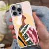 Vrouw - Zon - Kleurrijk Hoesje iPhone 16 Pro Max met koord klein -sfeer3