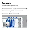 Ciao - Blauw - Stippen Muismat XXL klein -ysfeer5_duits