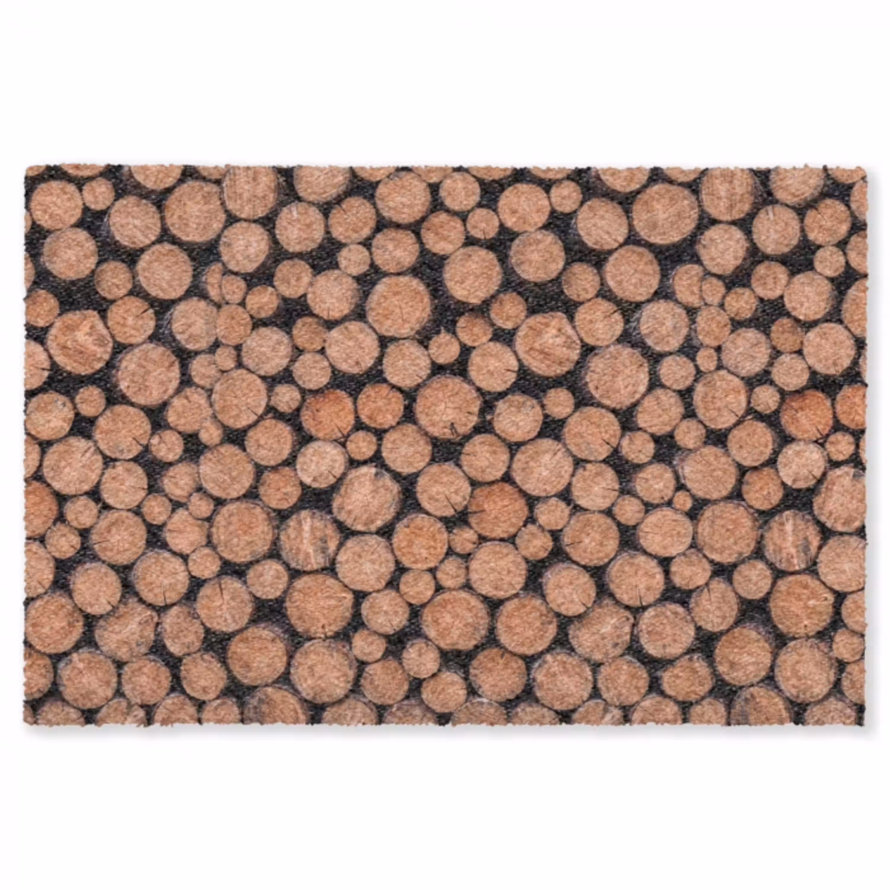 Houtblokken - Textuur - Patroon - Bruin - Rustiek Vloerkleed Rechthoek klein -3d