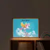 Eenhoorn - Fantasie - Kasteel Light Box met batterij (Wandlamp kind) middel -sfeer1_kind
