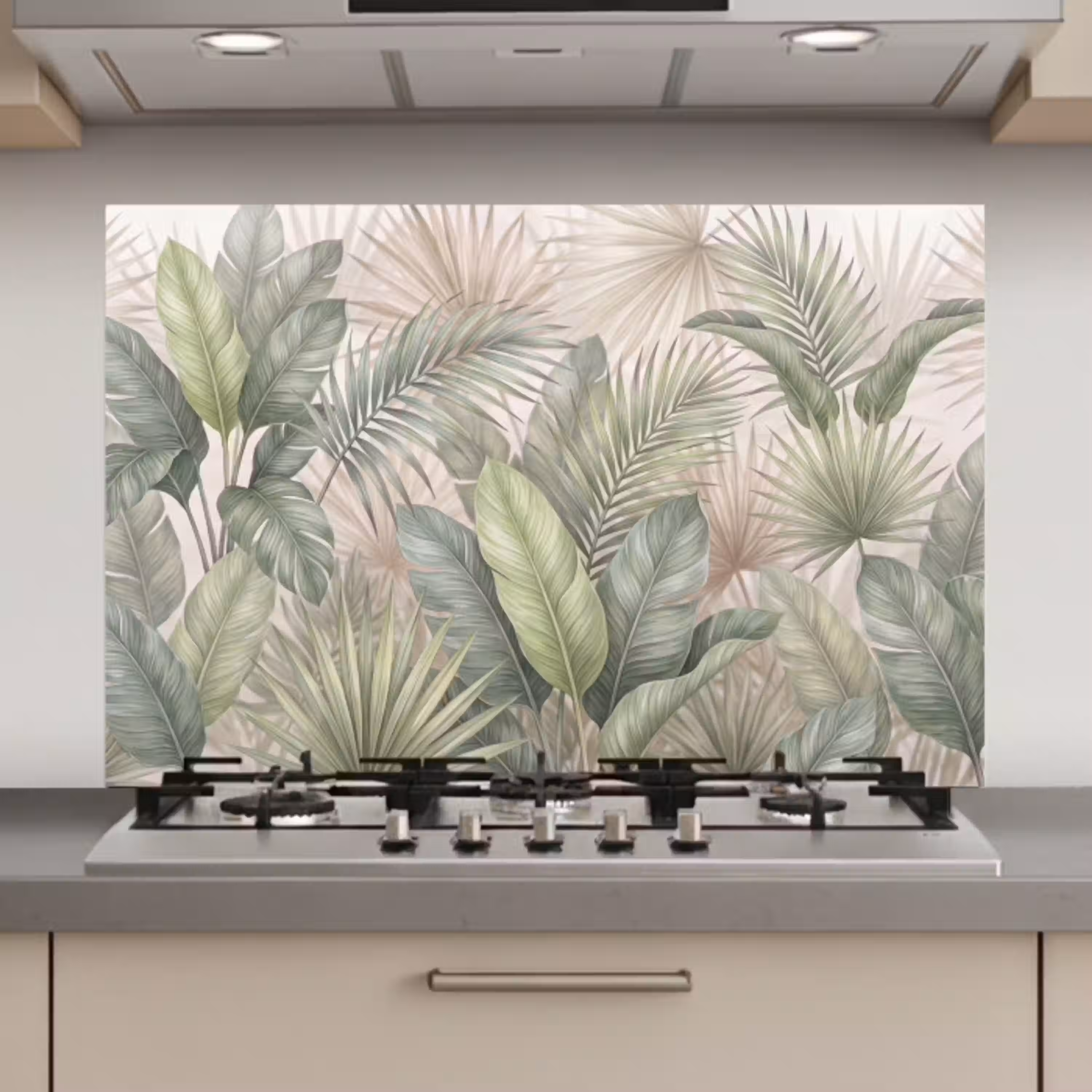 Planten - Tropisch - Bladeren - Groen - Natuur keuken achterwand spatscherm klein -3d_website