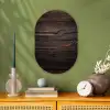 Hout - Grillige nerven Wandcirkel Ovaal Forex klein -sfeer2
