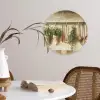 Hout - Keukengerei - Stilleven - Tegels Wandcirkel kunststof plaat 5mm dik klein -sfeer4